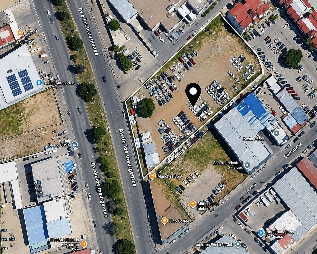 Terreno comercial en renta sobre Av. Insurgentes