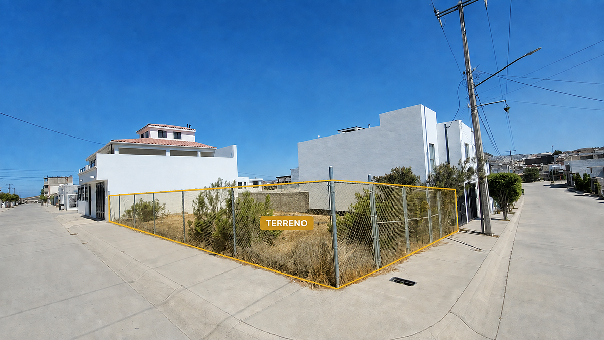 Terreno residencial en venta en esquina, Fraccionamiento Estrella del Pacífico