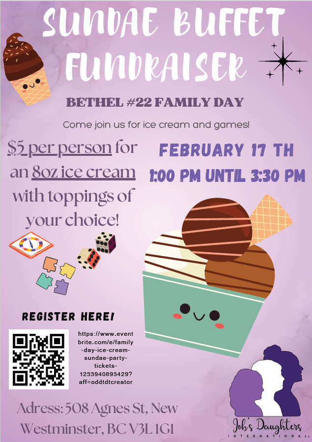 Sundae Buffet Fundraiser on Family Day