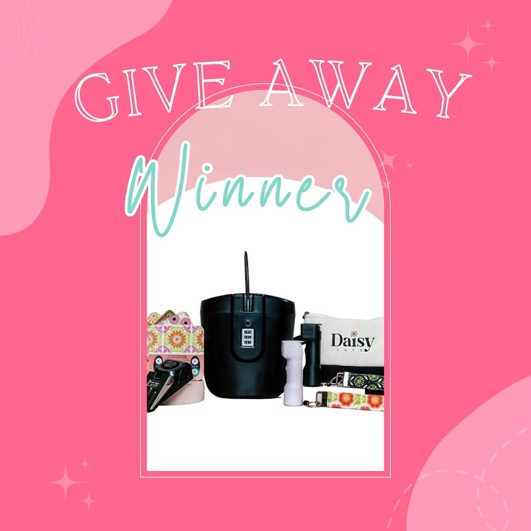 Thank y&rsquo;all for joining yesterday!! Our winner for the Daisy Safe Bundle is @awwhitfield! 🎉 🥳 👏 Check out the amazing personal safety products for your college bound students! 💕💕