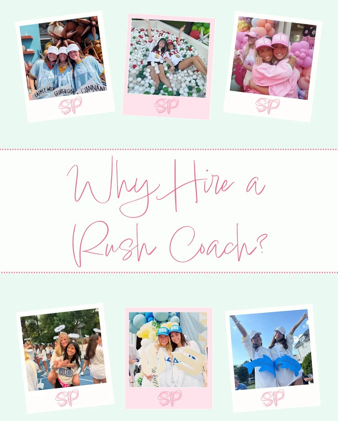 Why hire a sorority rush coach?

Swipe to find out all of preparation that we can help you with! We&rsquo;d love to help you through your recruitment journey🩷🩵

#bamarush #greeklife #rushready #recruitment #senior