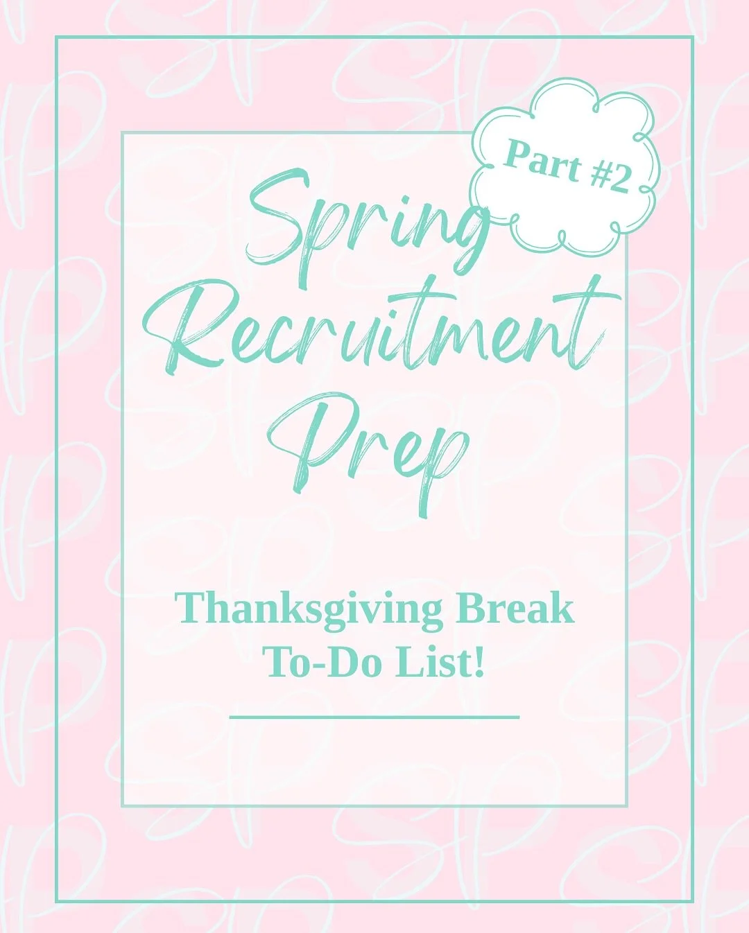 There is so much you can do to get ahead on preparing for Spring Recruitment!! 

Here are some additional To-Do&rsquo;s that you can knock out over Thanksgiving break🍁

#ThanksgivingBreak #SororityRush #spring #College #RushTok