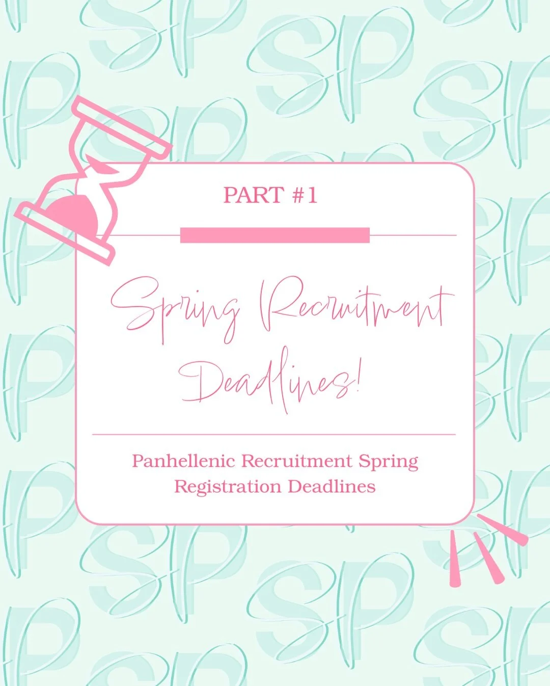 Spring Recruitment Registration Deadlines you need to know! Save this so you don&rsquo;t miss your campus cutoff. ✔️

 #SororityRecruitment #SororityRush #GoGreek #Registration #College #RushTok