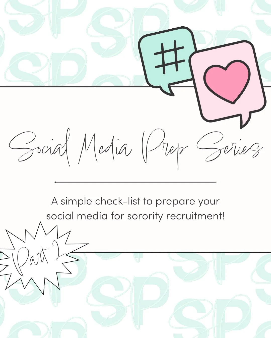Social Media Prep Checklist - Part 2 📱✨

Your social media is your digital first impression. Curate it thoughtfully, show off what makes you&hellip; you, and let your personality, interests, and campus life shine as you head into recruitment season.