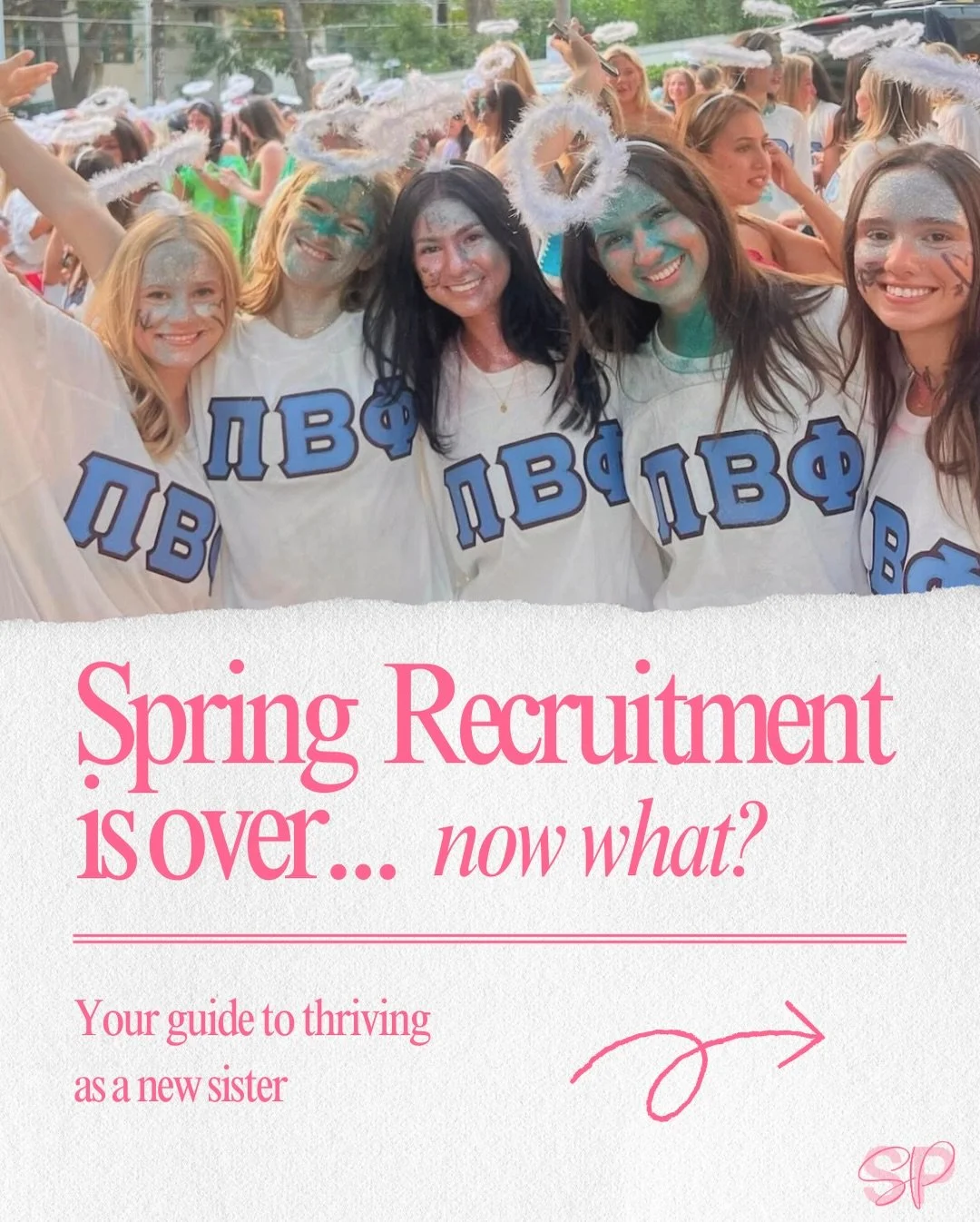 Spring recruitment is over, and it&rsquo;s time to dive into sorority life!! 

From making new friends to navigating events and balancing classes, this guide has tips to help you adjust, connect, and thrive as a new sister. ✨ For more advice on post-