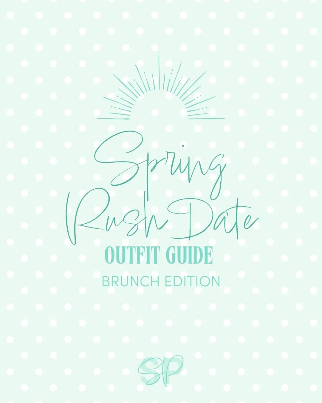 Spring Rush Date Outfit Guide Series - Brunch Edition 🌸🥐

Think light, fresh, and effortlessly put-together. You want to look bright, confident, and ready for relaxed but meaningful conversation. ✨
This wraps up our Spring Rush outfit series! Save 