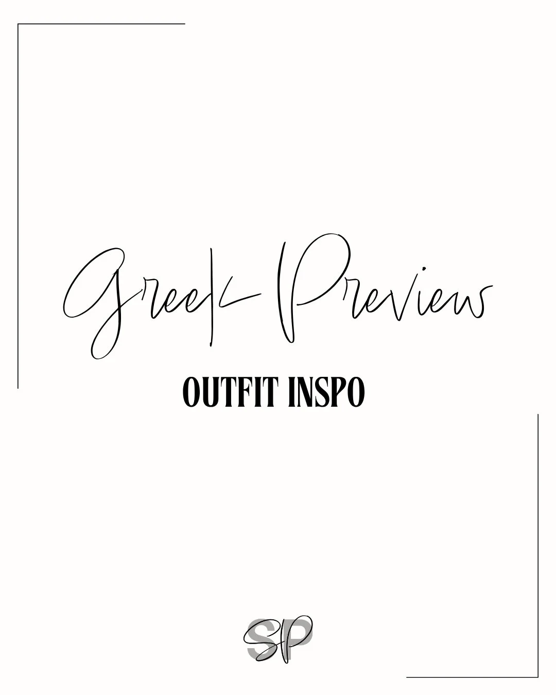 Heading to a Greek Preview Day and not sure what to wear? ✨ 

Aim for something polished, comfortable, and true to your style. Think cute but practical so you can confidently walk around campus, meet people, and make a great first impression.

Save t