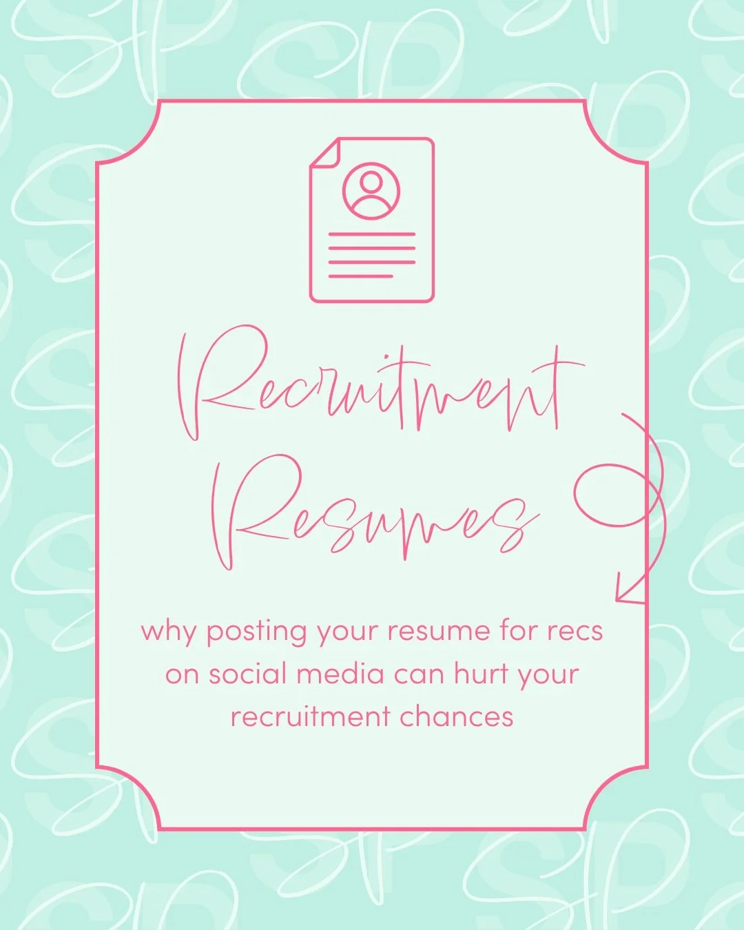 Thinking about posting your resume to get recs? Here&rsquo;s why that approach can actually work against you ✨

Recruitment is built on real connection, not mass outreach. When you skip the relationship piece, you risk getting generic recommendations