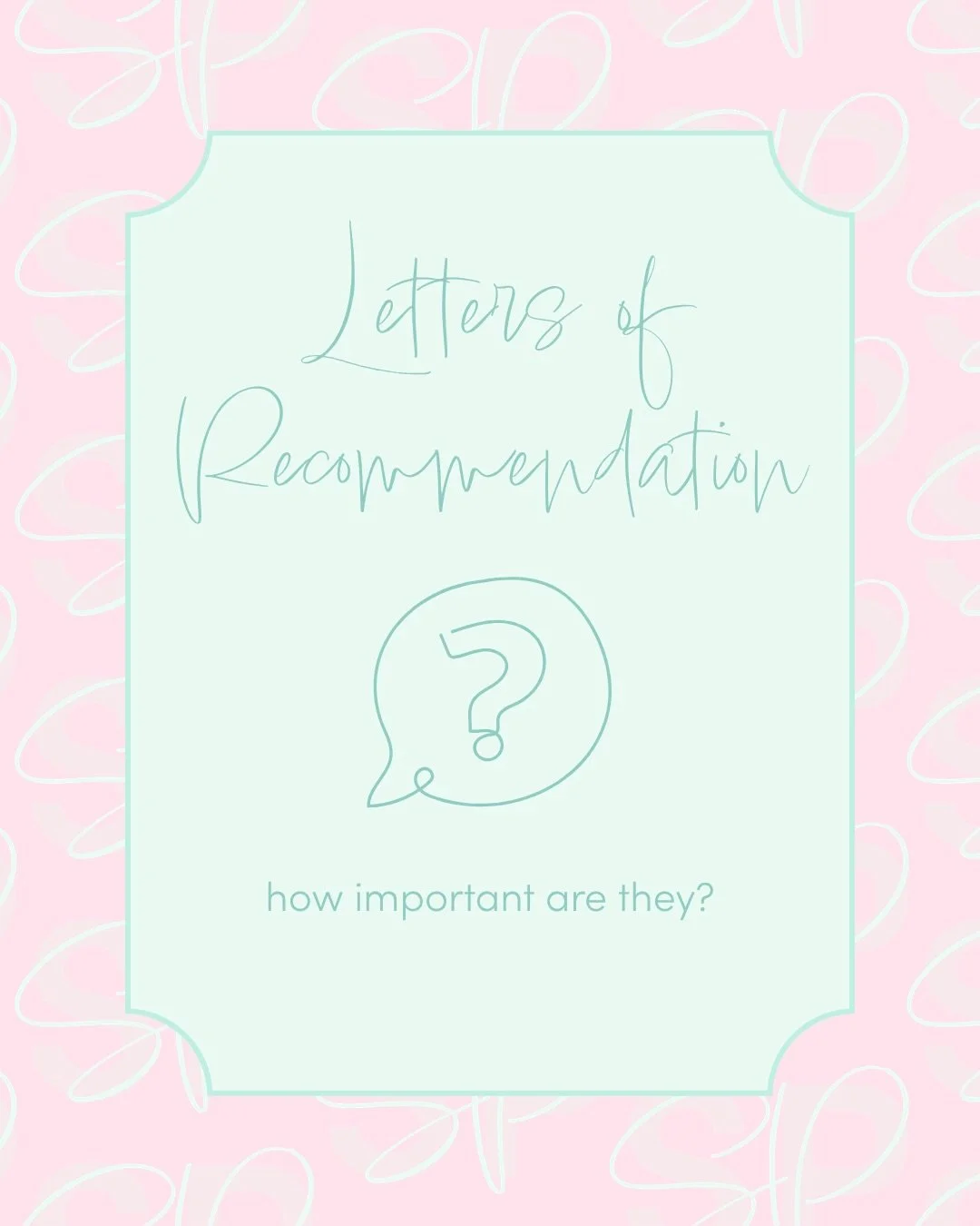 Letters of Recommendation&hellip; how much do they actually matter? ✨

The answer: it depends on your school. If you don&rsquo;t have one, don&rsquo;t panic.

At non-rec schools, it&rsquo;s usually not a big factor. At rec-heavy schools, it&rsquo;s h