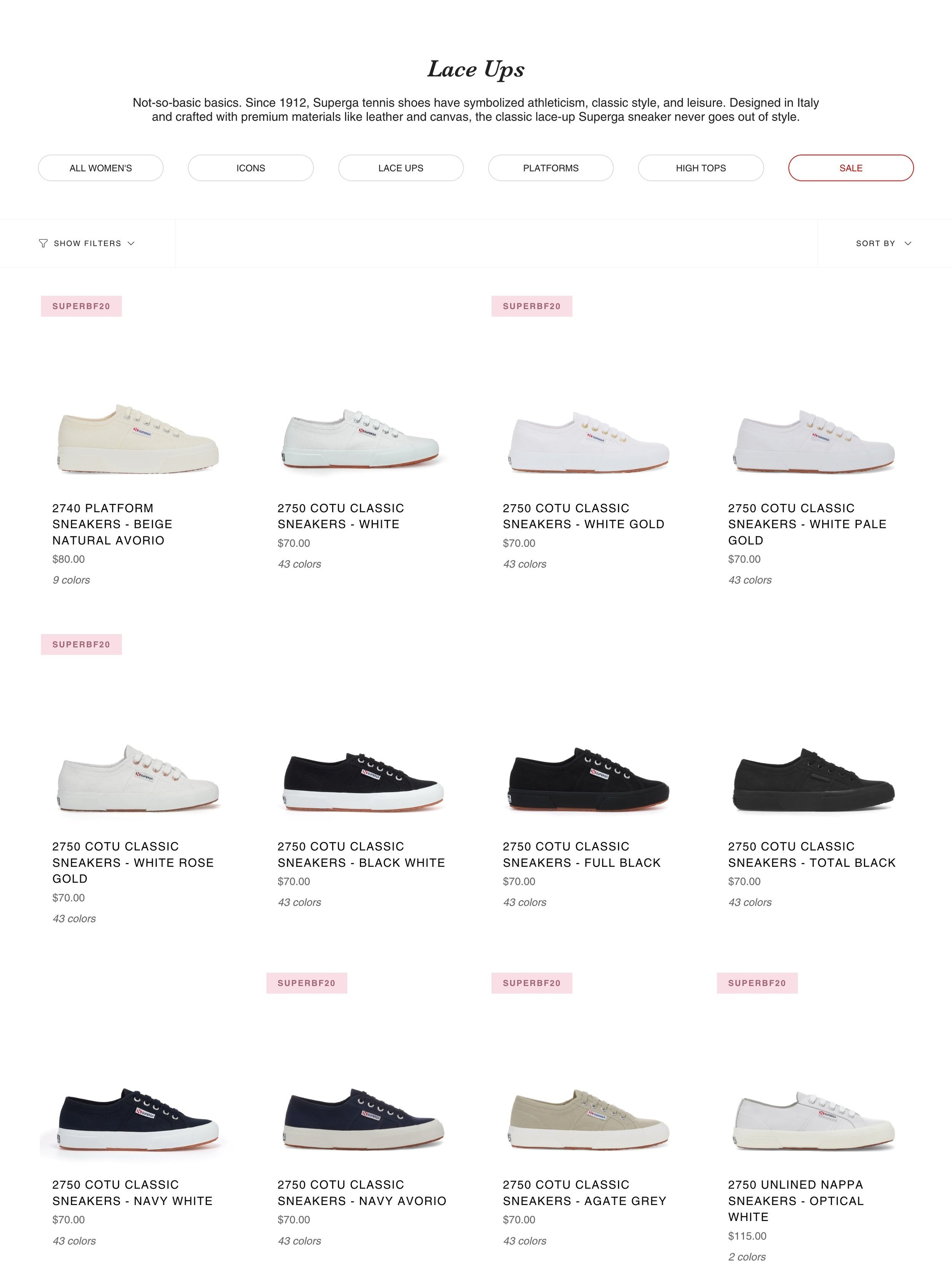 Superga - The Foundation - Collection Page
