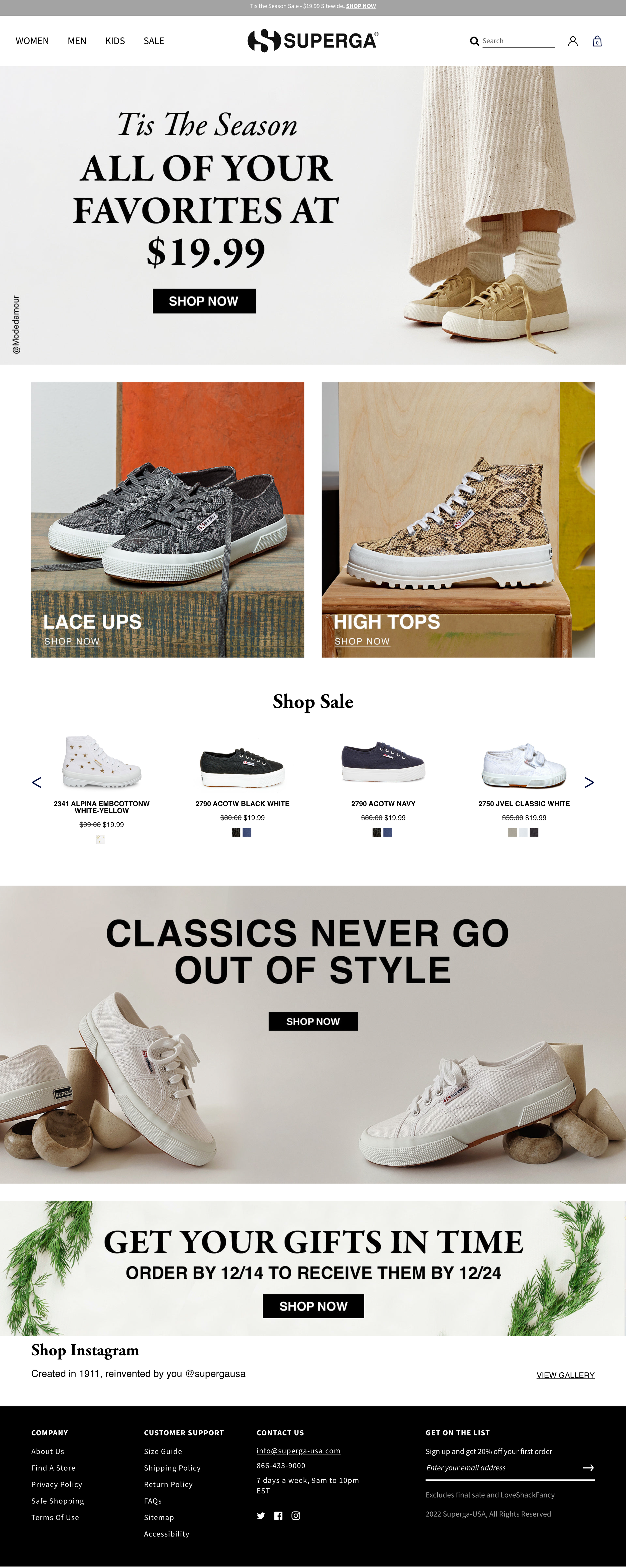 Superga - Steve Madden - Homepage