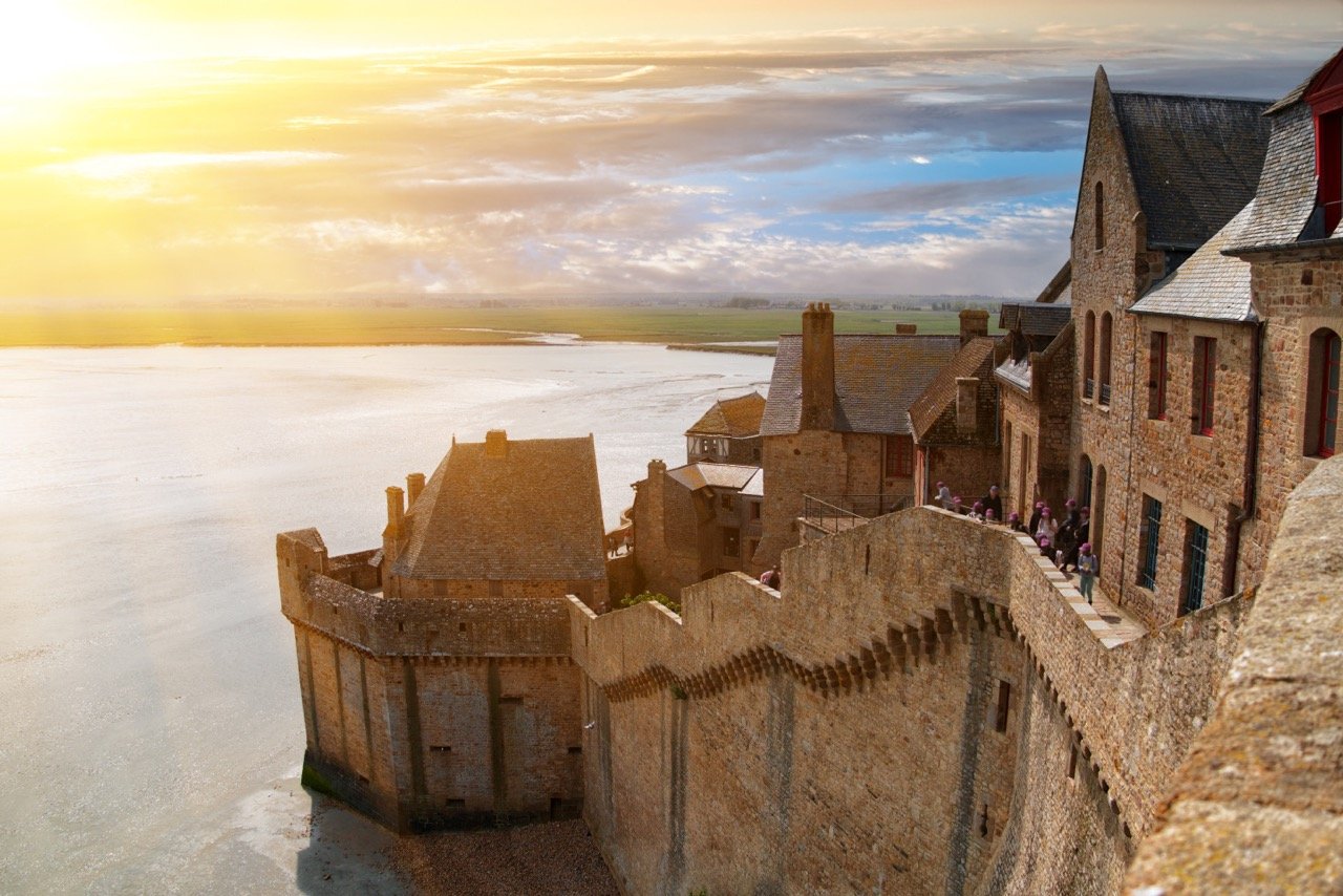  Climb the&nbsp;fortress walls of 8th century Mont Saint-Michel, a UNESCO World Heritage Site 