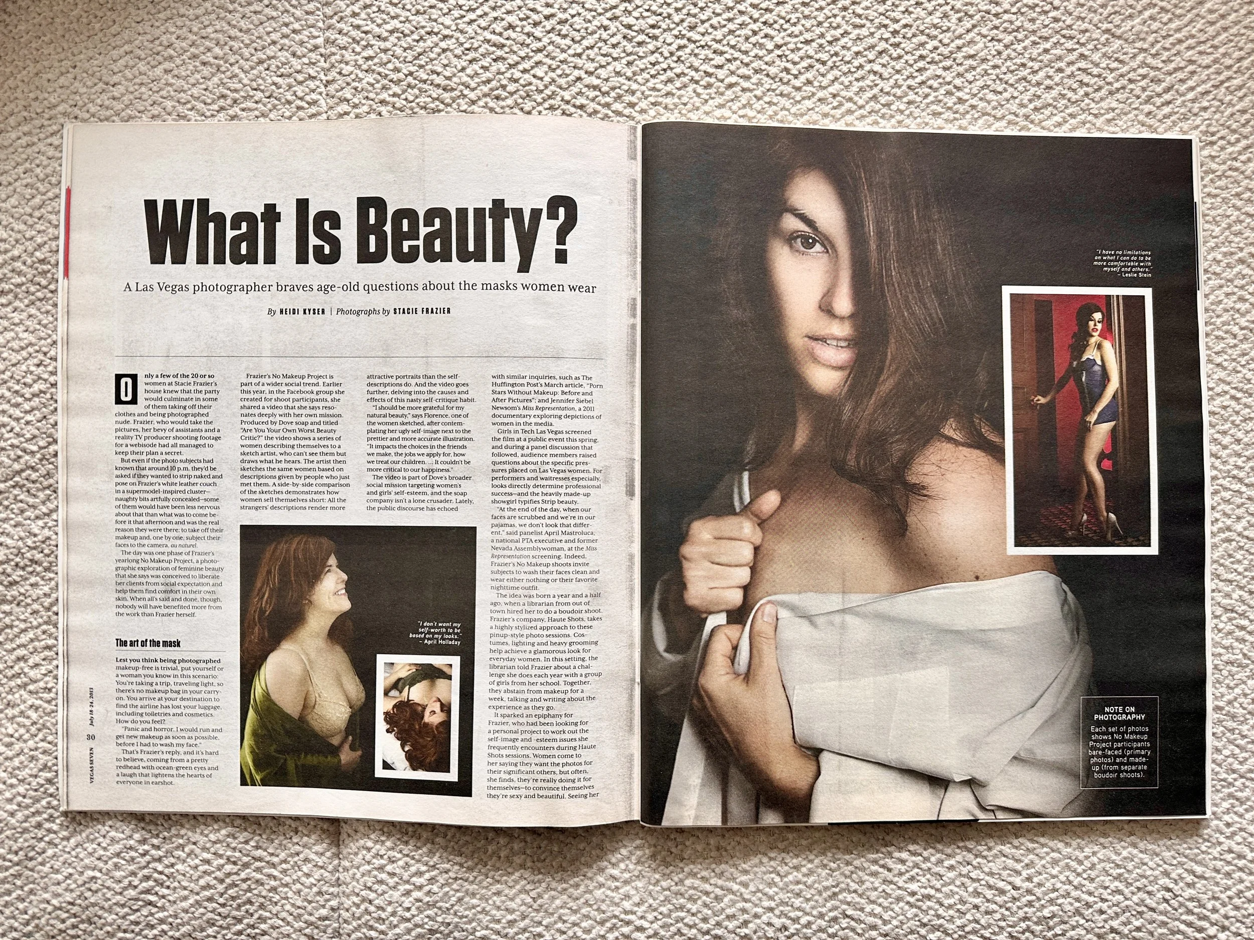Vegas Seven Magazine Cover Article - What Is Beauty - Stacie Frazier