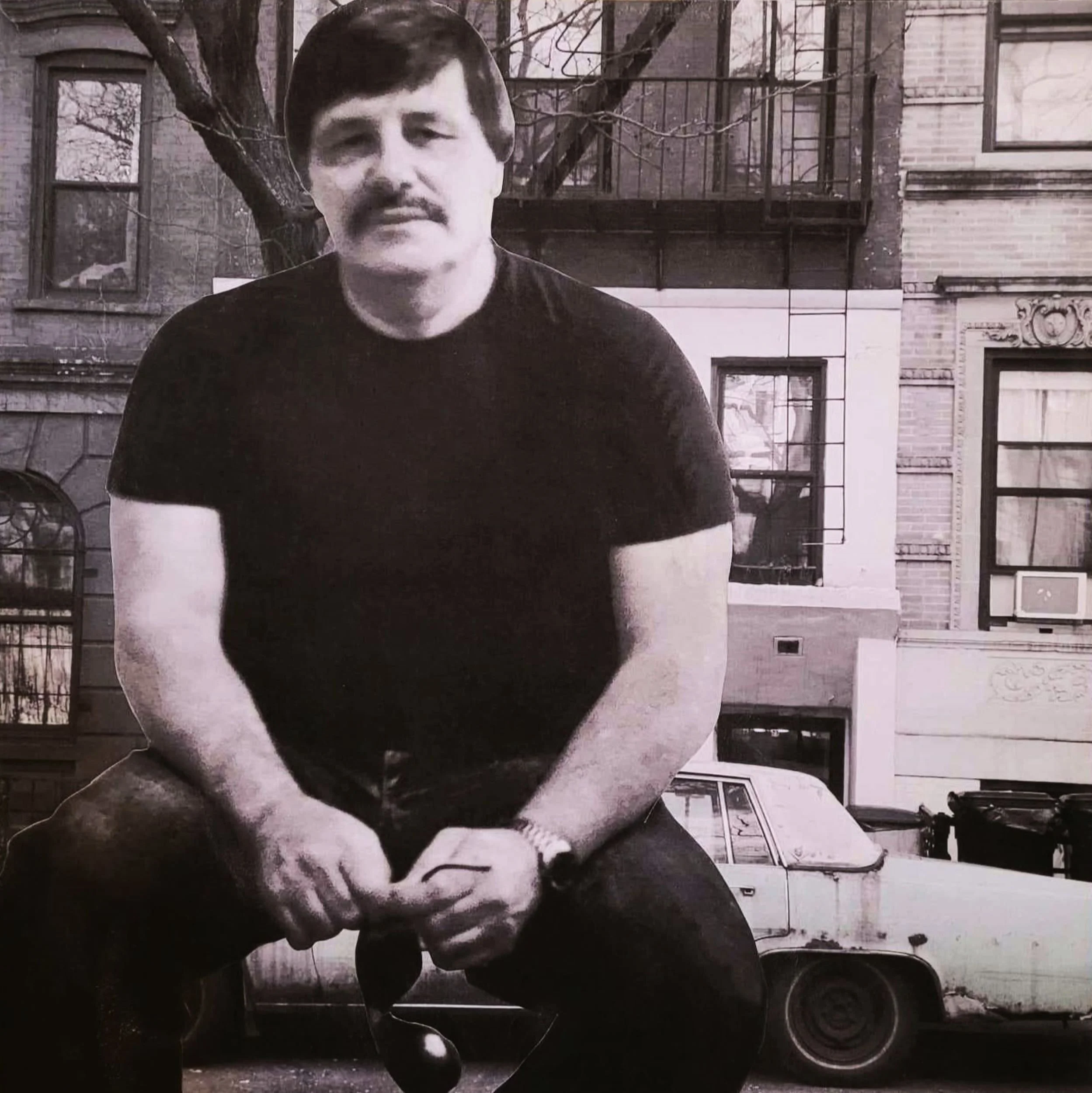 Robert Sitting on a Car   24"x24"