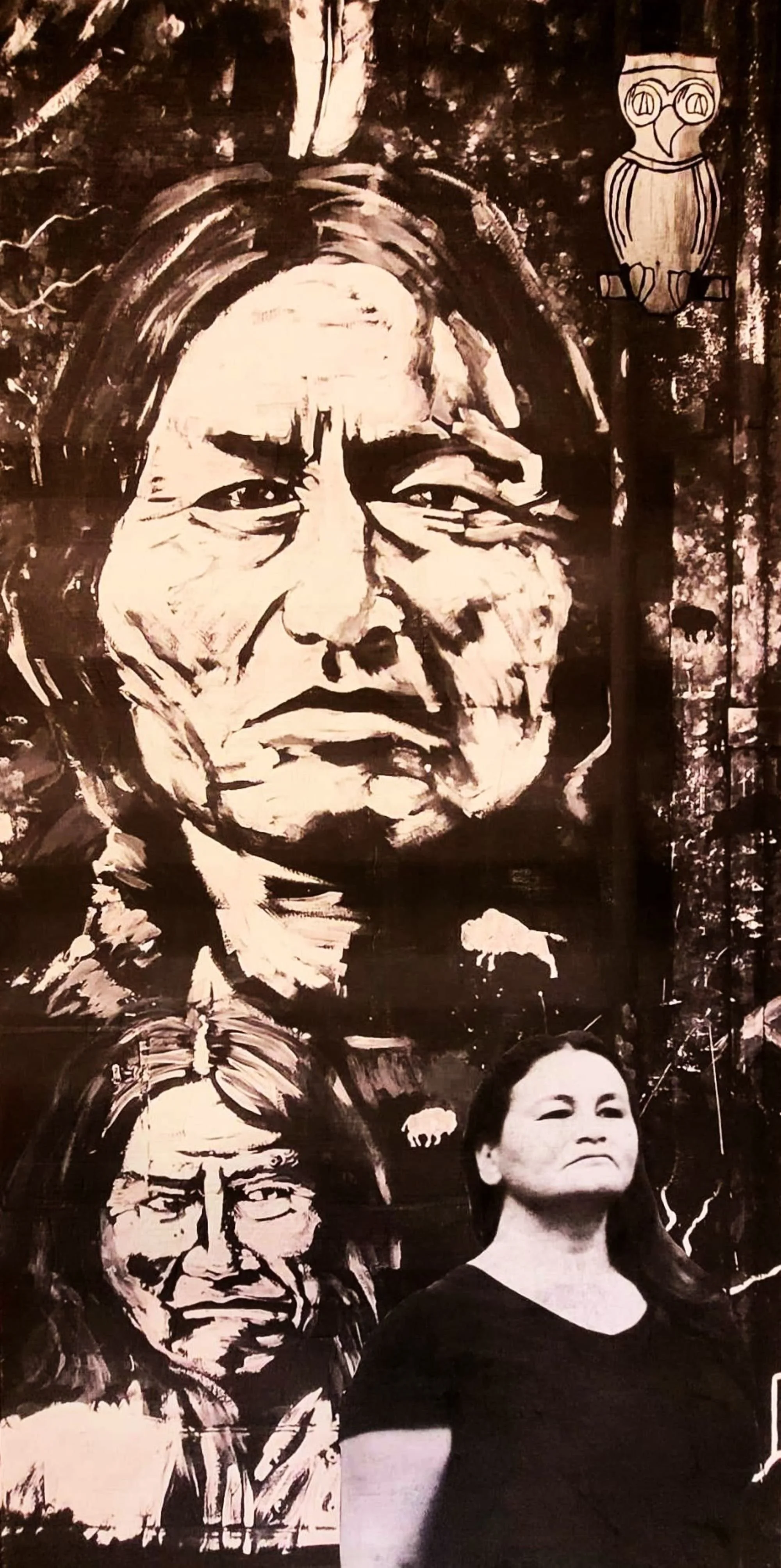 Native American Portrait 24"x48"