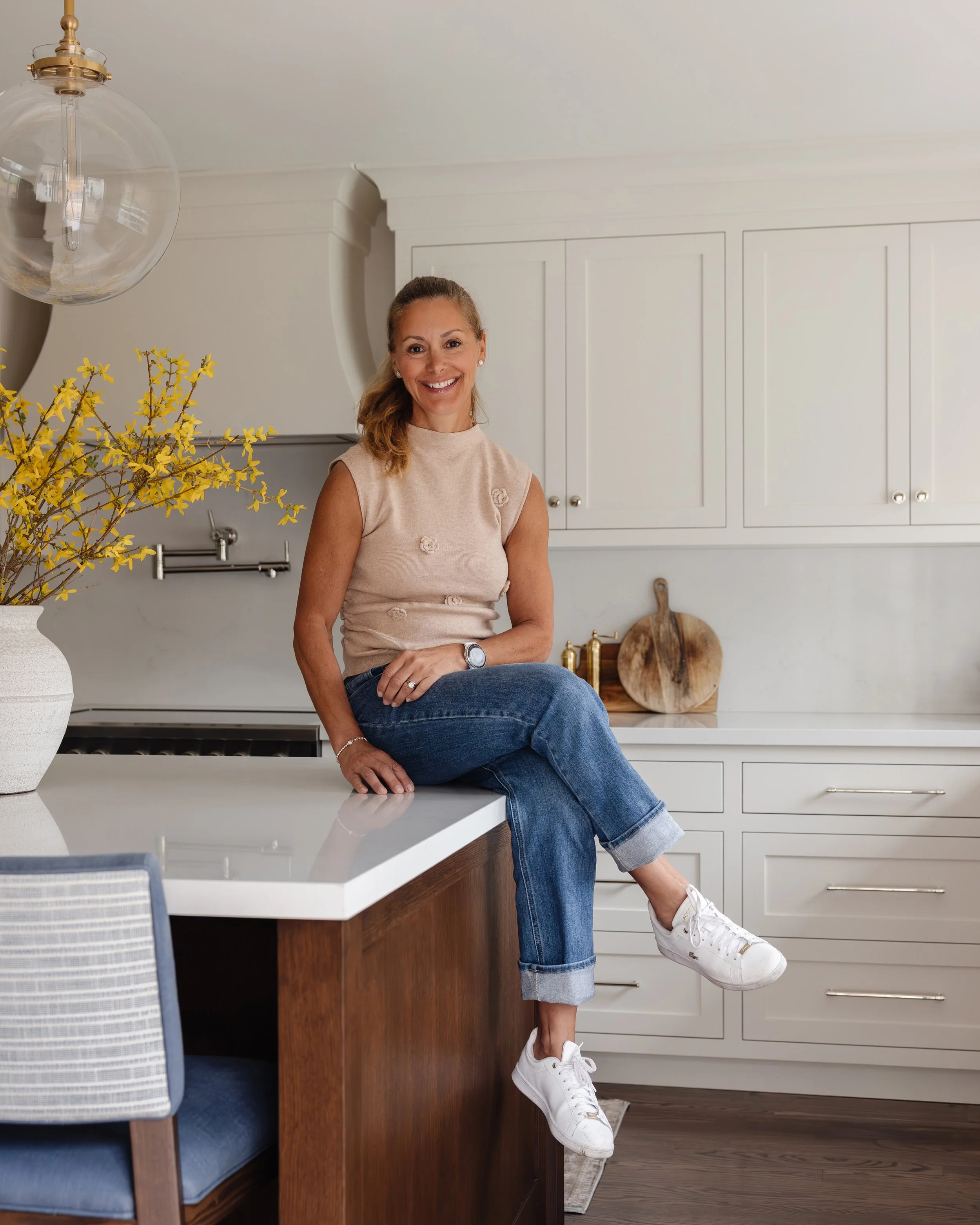 Perched here in the new kitchen of our Eastbourne project I am thrilled to share the photos and the story of this wonderful project. Stay tuned for photos of this gorgeous Chaplin Estates home over the next few weeks! 

We were hired to redesign the 