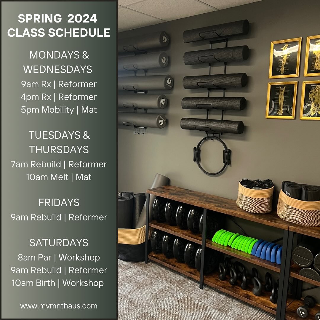 Alright gang- here&rsquo;s the line up starting Spring 2024 🖤