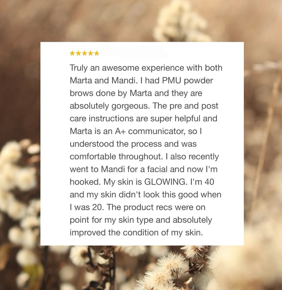 Your Google reviews help us out so much! We appreciate you all for loving on us the way we love on you 💞 

If you haven&rsquo;t yet, write us a Google review about your experience with us at @elma.esthetics 💫