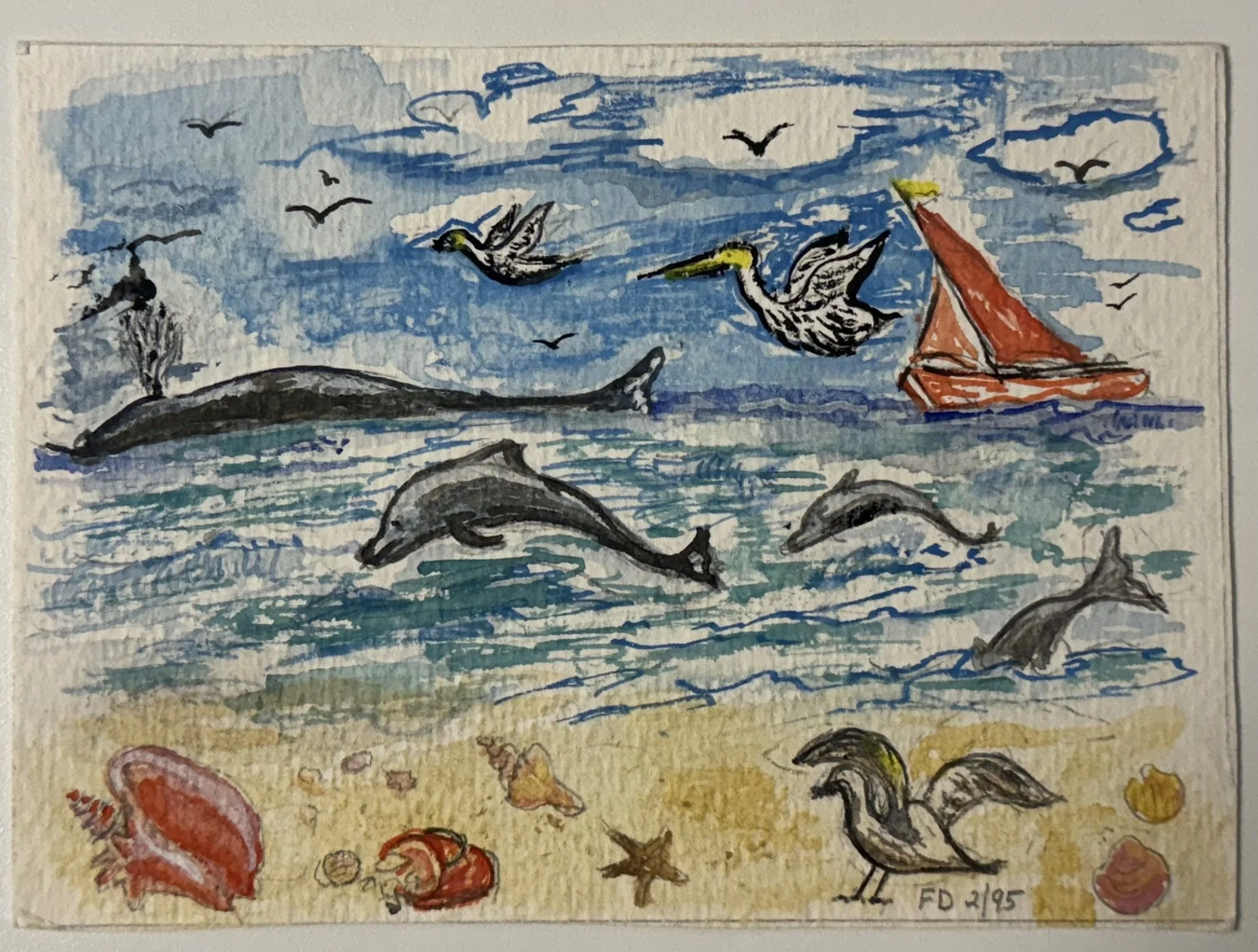 Exhibit 1: #12 Painting - Postcard - Frank Dieleman