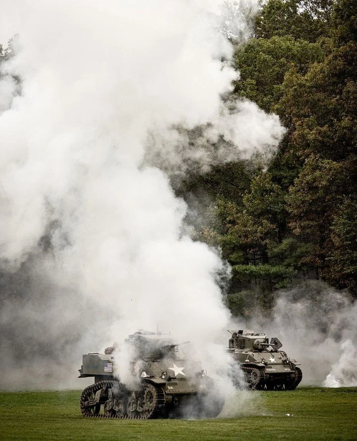 Smoke, mud, steel, and courage.⁠
These reenactments remind us &mdash; freedom was not born easily, nor is it kept without cost. This was from a WWII reenactment at the @americanheritagemuseum in Hudson, MA⁠
⁠
To all who have worn the uniform &mdash; 