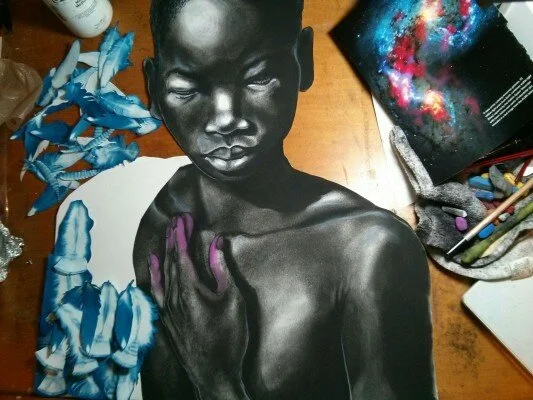 'Embellishing the Figure, Making Symbolic Collages' Family Workshop led by featured artist Nicole Dixon