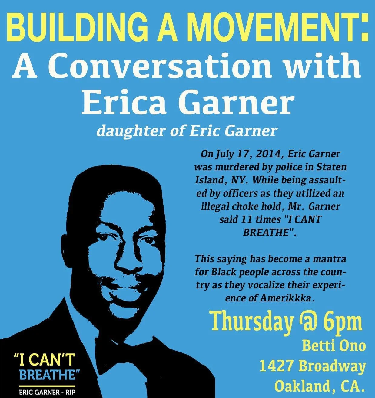 Building A Movement: A Conversation with Erica Garner
