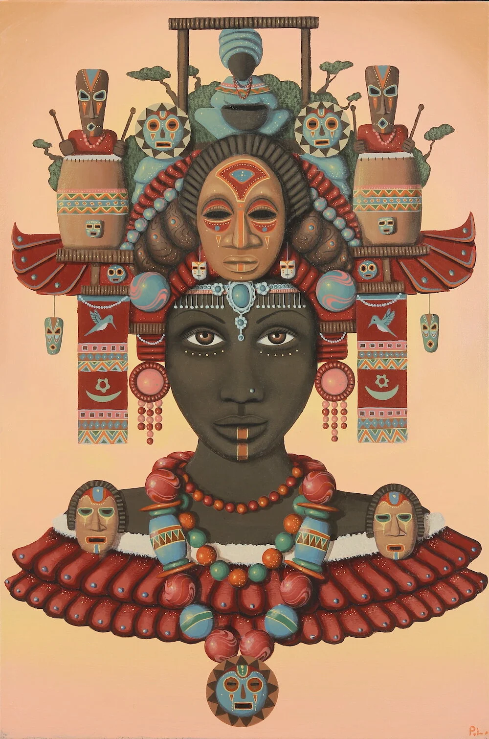 Behind the Wooden Mask, works by Paul Lewin