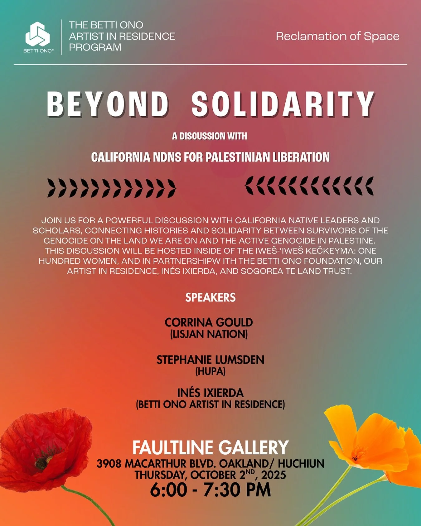 Iwe&scaron;-&lsquo;iwe&scaron; kečkeyma: One Hundred Women 🌿✨

By In&eacute;s Ixierda | Presented by The Betti Ono Foundation

An ancestral reckoning honoring the first 100 Indigenous women and girls taken into the Bay Area Missions in the first wav