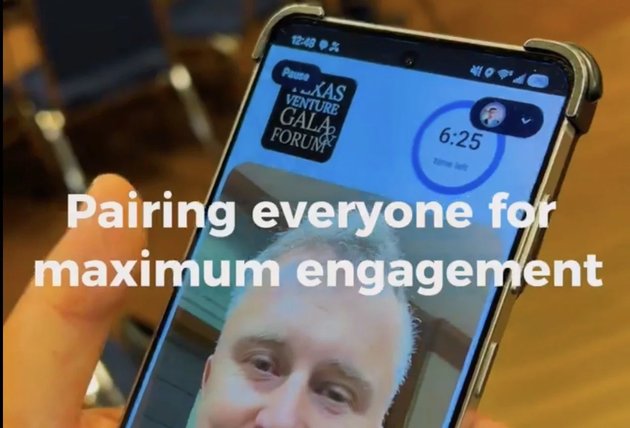Texas Venture Forum Networking Reuneo App session for startups and investors