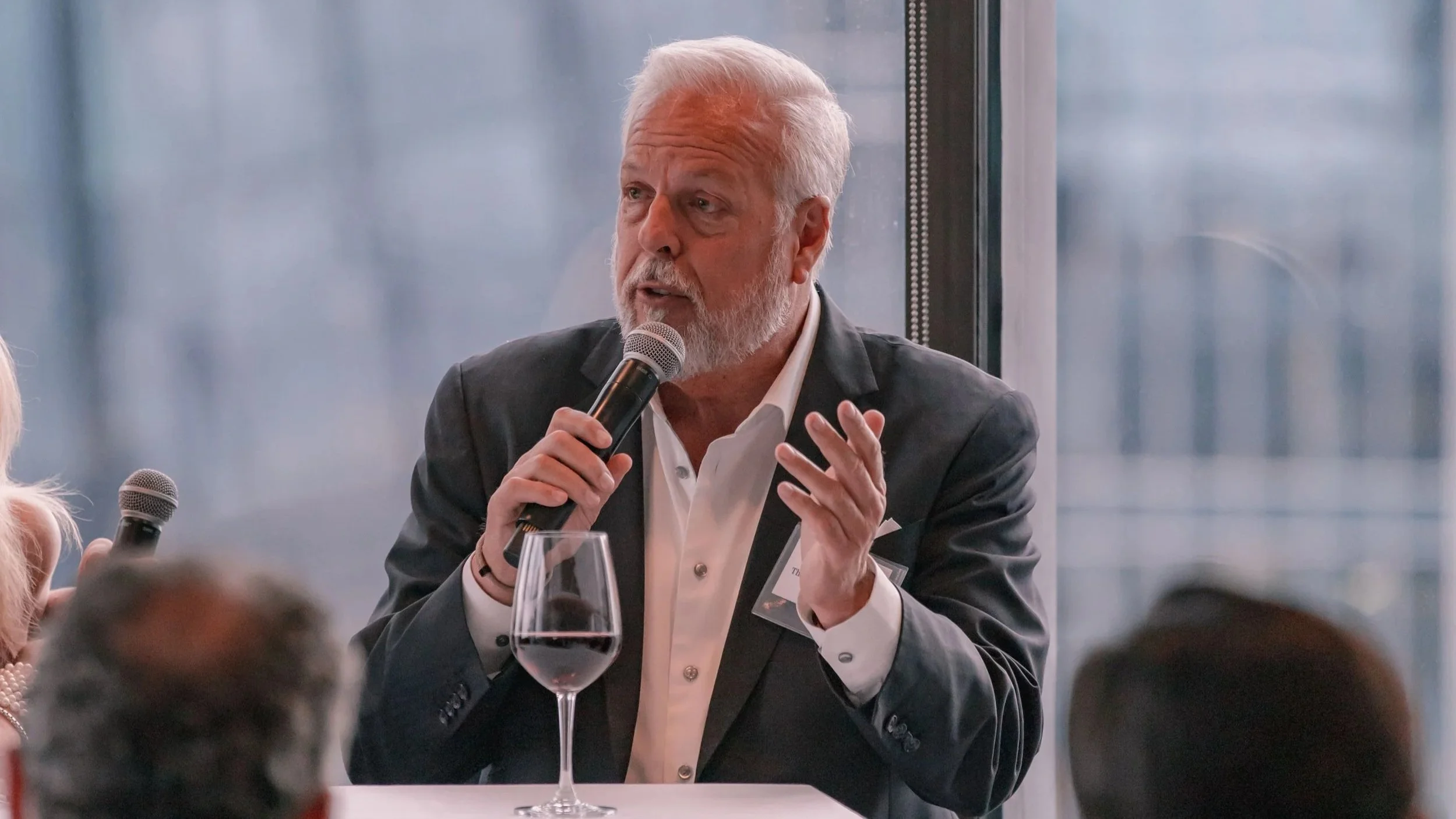 Mayor Jim Ross giving a keynote at the Texas Venture Gala & Forum