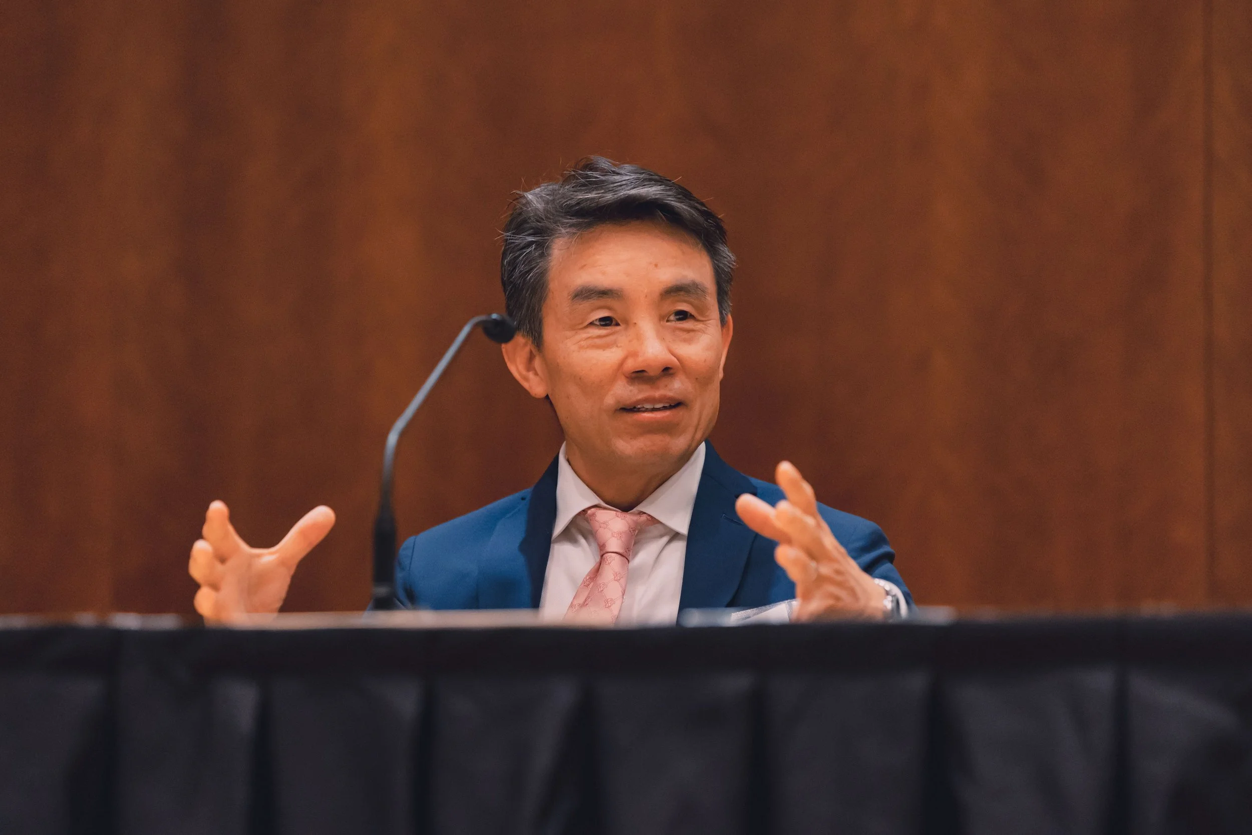 Panelist sharing insights with attendees at the Texas Venture Forum