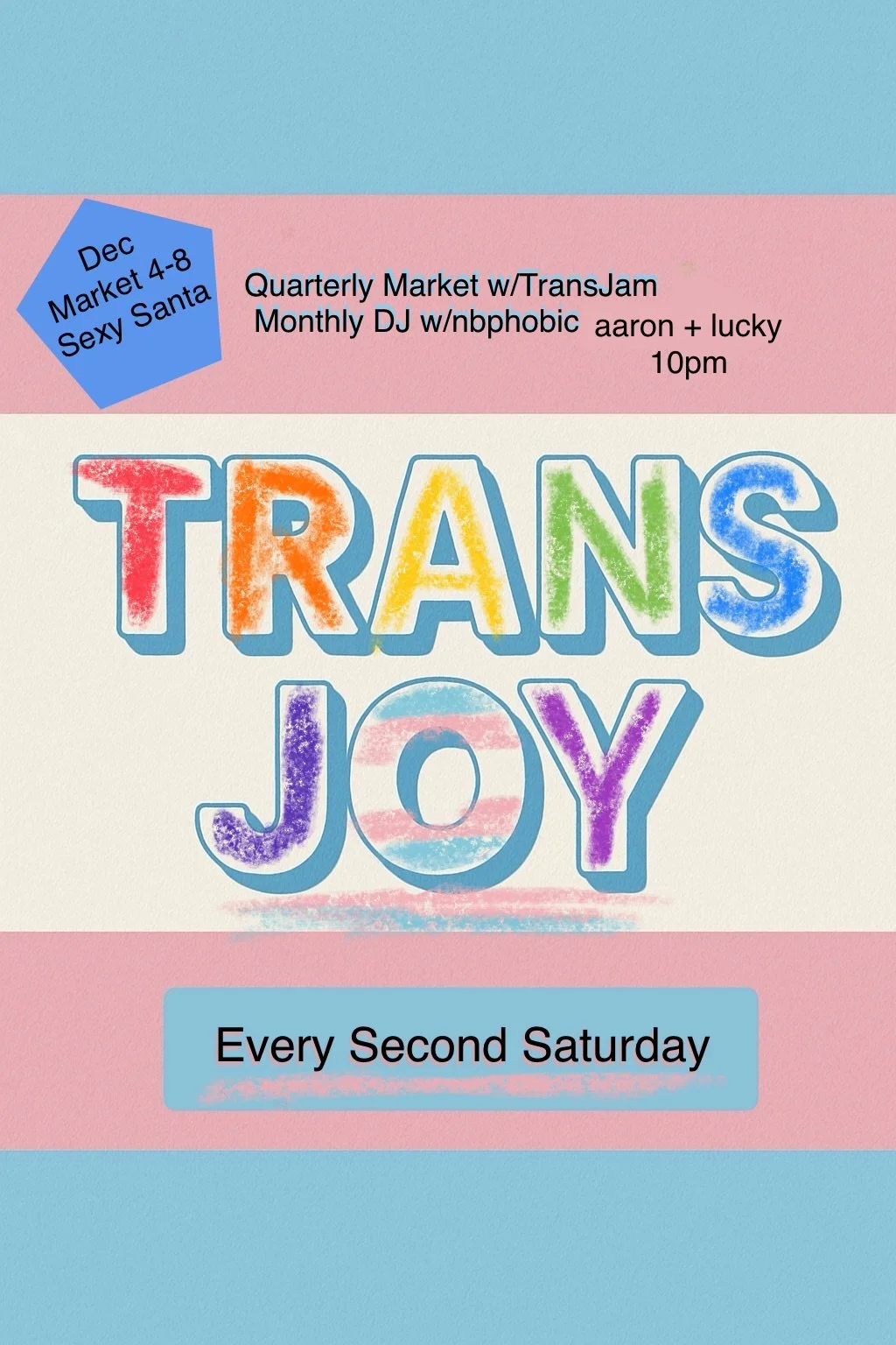 Dec Market and Trans Joy 