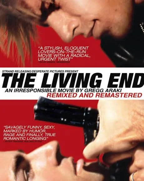 🏳️&zwj;🌈🍿Queer Fan Cinema🍿🏳️&zwj;🌈

Thursday 1/22 
THE LIVING END (1992)
A drifter and a film critic hit the road as fugitives and as gay lovers who are positive and outrunning death and the police in a surreal Greg Akaki (Mysterious Skin) film