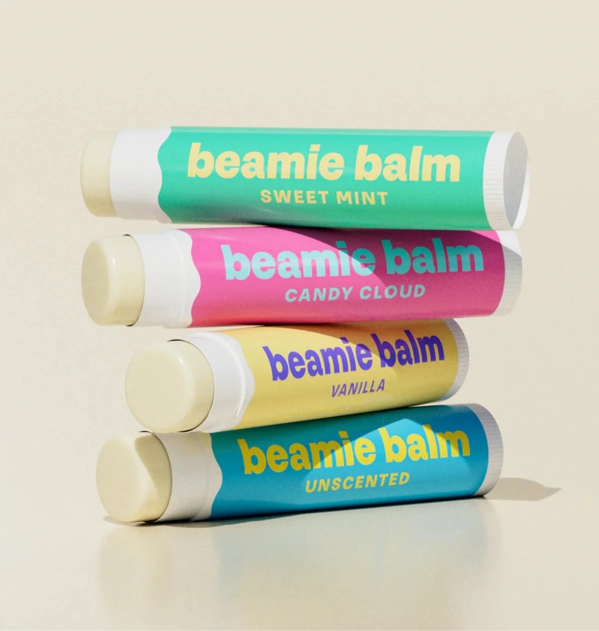 Beamie Balm - twist-up stick packaging