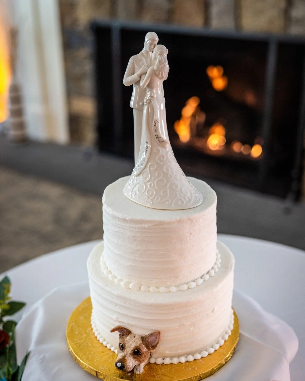 @wannamoisettspecialevents you clean up allright! 

Also, there's  a dog on that cake, and he has icing on his nose! 

Couple: Christine and DJ
Venue:  @wannamoisettspecialevents @wannamoisettcountryclub
DJ: @djallstar401
Cake: @awesomesweetsri
Dress