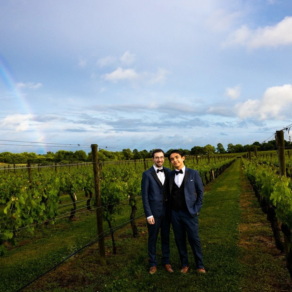 Here to a couple of stylish grooms! 

Couple: Mike and Tom 
Venue: @newportvines
DJ: @beattrain
Officiant: @atlastweddingofficiant
Florist: @thewatersedgeflowers
Men&rsquo;s Clothing: @menswearhouse
#lgbt #lgbtq #lgbtqwedding #lgbtwedding #gaywedding