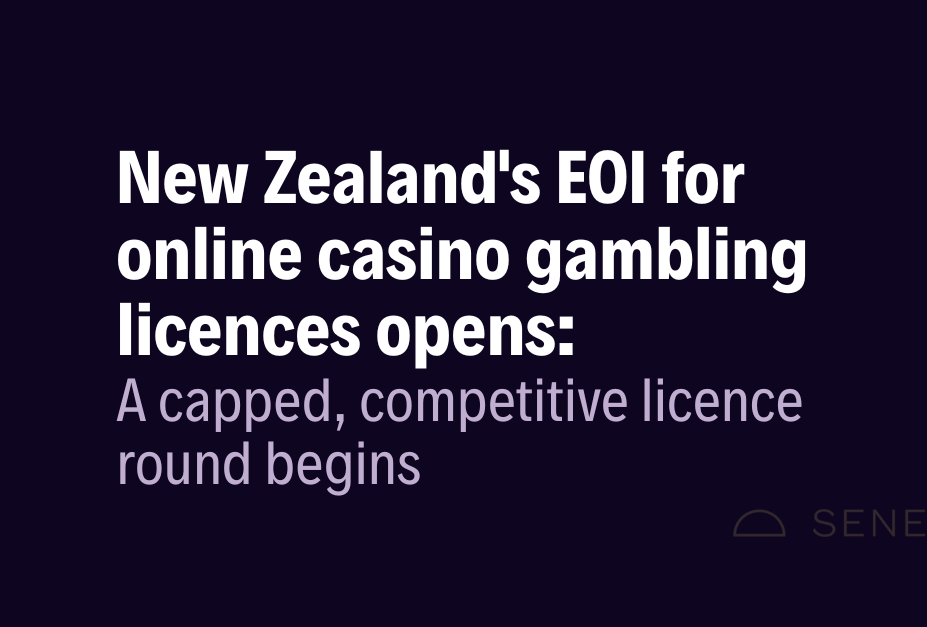 New Zealand opens Expressions of Interest for online casino gambling licences.