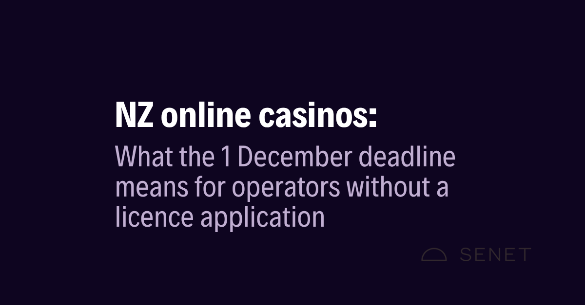 NZ online casinos: What the 1 December deadline means for operators without a licence application