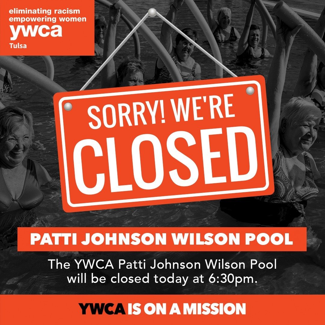 🚨 Pool Closure Alert 🚨 Starting today at 6:30pm, the YWCA Patti Johnson Wilson pool will be closed for maintenance and repairs. We apologize for any inconvenience and appreciate your understanding. We'll keep you updated on the re-opening! 💦 #Pool