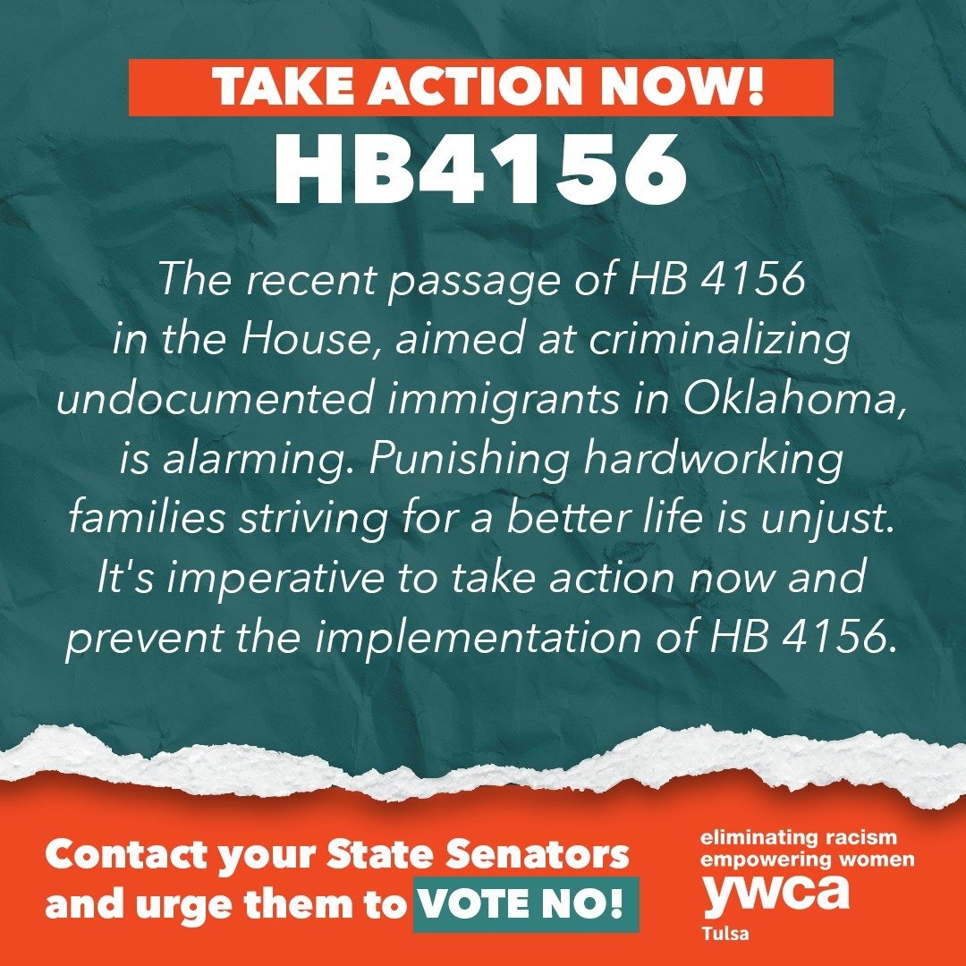 🚨 Take Action Now! 🚨 HB 4156 has passed the House and is heading to the Senate. This bill would criminalize undocumented immigrants in Oklahoma, impacting our communities. ☝️ Contact your state Senators TODAY and urge them to VOTE NO! Visit oksenat