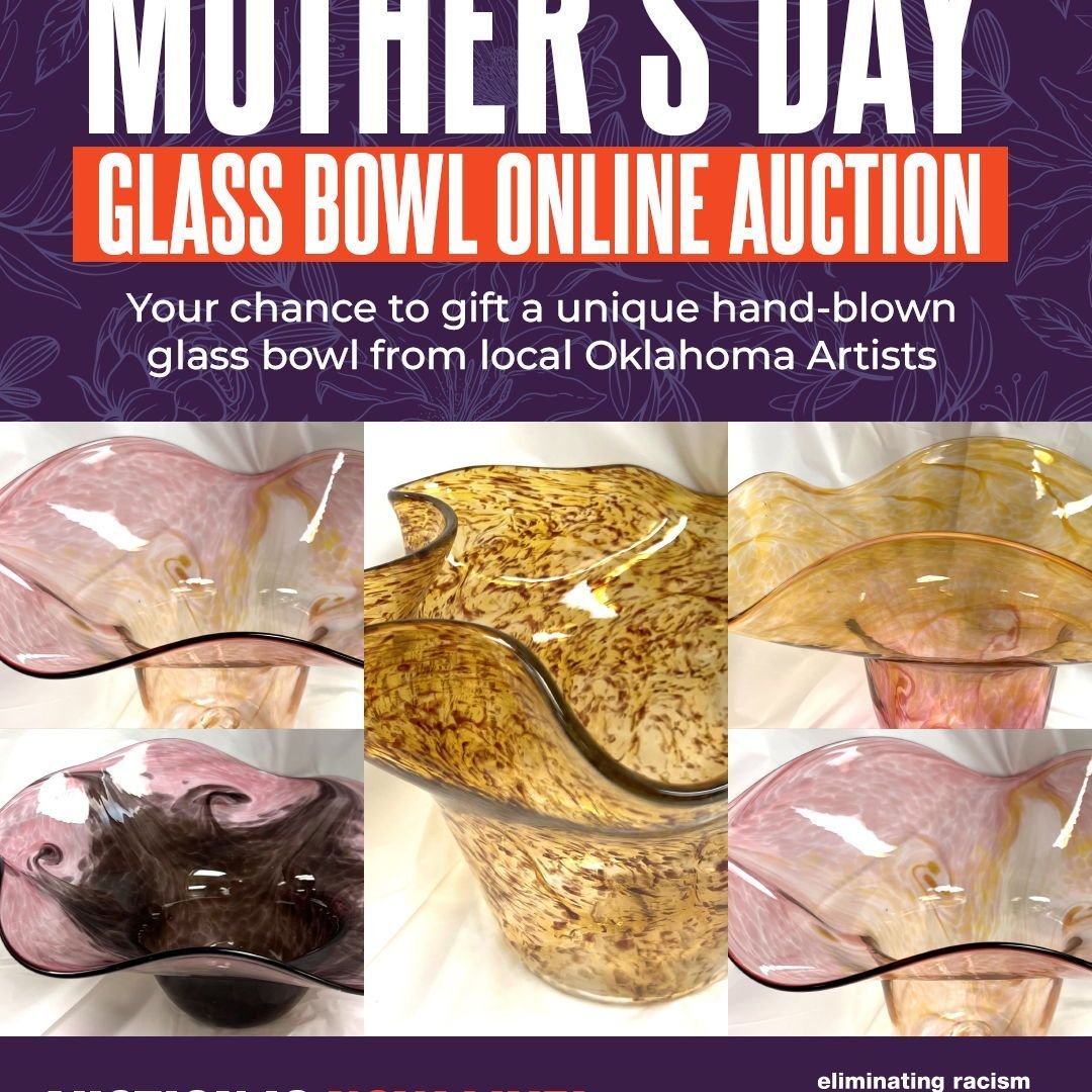 ✨✨ Don't miss out on your chance to claim a masterpiece from the 2024 Pinnacle Awards Gala! 🏆 Bid now for a unique hand-blown glass bowl, perfect for Mother's Day gifting! 💐 All proceeds support @YWCA_Tulsa's mission. 🌟 Follow the link in our bio 