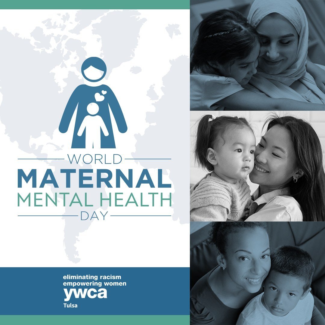 💙 Today, on the first Wednesday of May, we're shining a light on something so crucial: World Maternal Mental Health Day. 🌟 It's a day to focus on the well-being of mothers and families everywhere. By standing with YWCA Tulsa, you're not just suppor