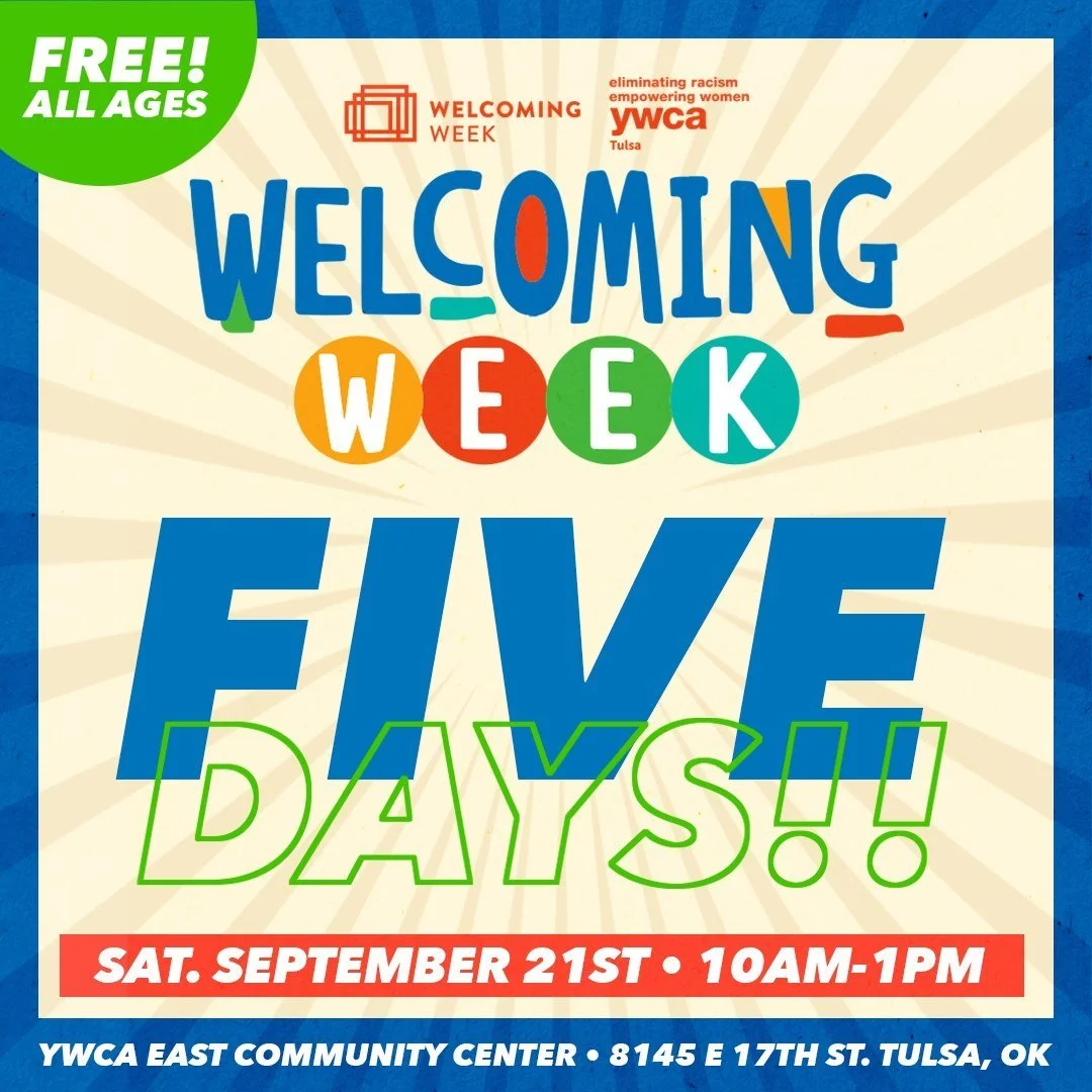 🎉 Just 5 DAYS until the 2024 Welcoming Week Family Festival! 🎪 Join us from 10am-1pm for the FREE event packed with fun and activities for all ages. Get ready for a fantastic time with games, laughter, and community spirit! 🤩🌟 

YWCA East Communi