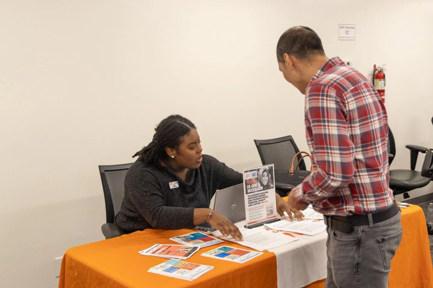 The YWCA Tulsa Welcoming Week Fall Job Fair was a success! There were over 170 people who attended and more than 20 got jobs on the spot! The Workforce Team who spent countless hours organizing, the interpretation team for making sure everyone had la