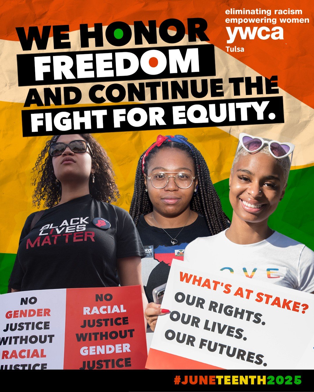 Today, we honor Juneteenth, a historic milestone that commemorates the end of slavery in the United States. At YWCA Tulsa, we reflect on the legacy of injustice and renew our commitment to racial justice, gender equity, and freedom for all. ✊🏾📜

We