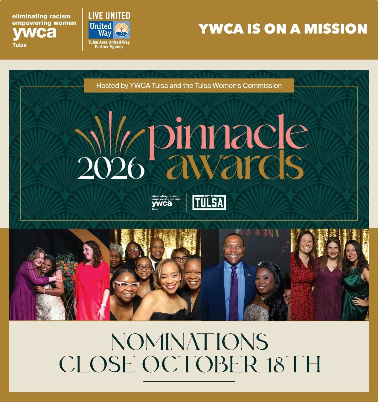 ✨ The 2026 Pinnacle Awards nominations close in just TEN DAYS! ✨
For more than a decade, the Pinnacle Awards have celebrated the incredible women of Tulsa who are shaping our community. Now it&rsquo;s your turn to honor the inspiring women in your li