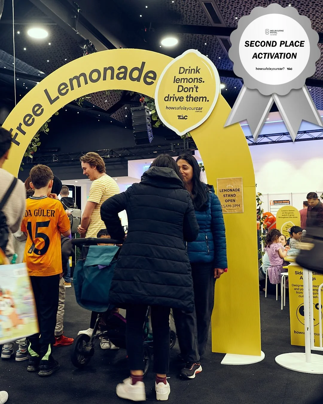 🍋 Drink lemons, don&rsquo;t drive them&hellip;

What a busy few weeks at the @melbourneroyalshow with @tacvictoria , bringing the How Safe Is Your Car to life.

From full activation setup to our brand ambassadors on the ground (all while sipping lem