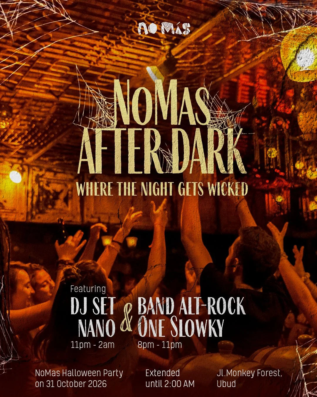 no más halloween party 2026 in ubud
