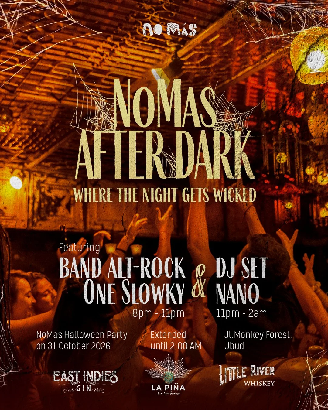 no más halloween party 2026 in ubud