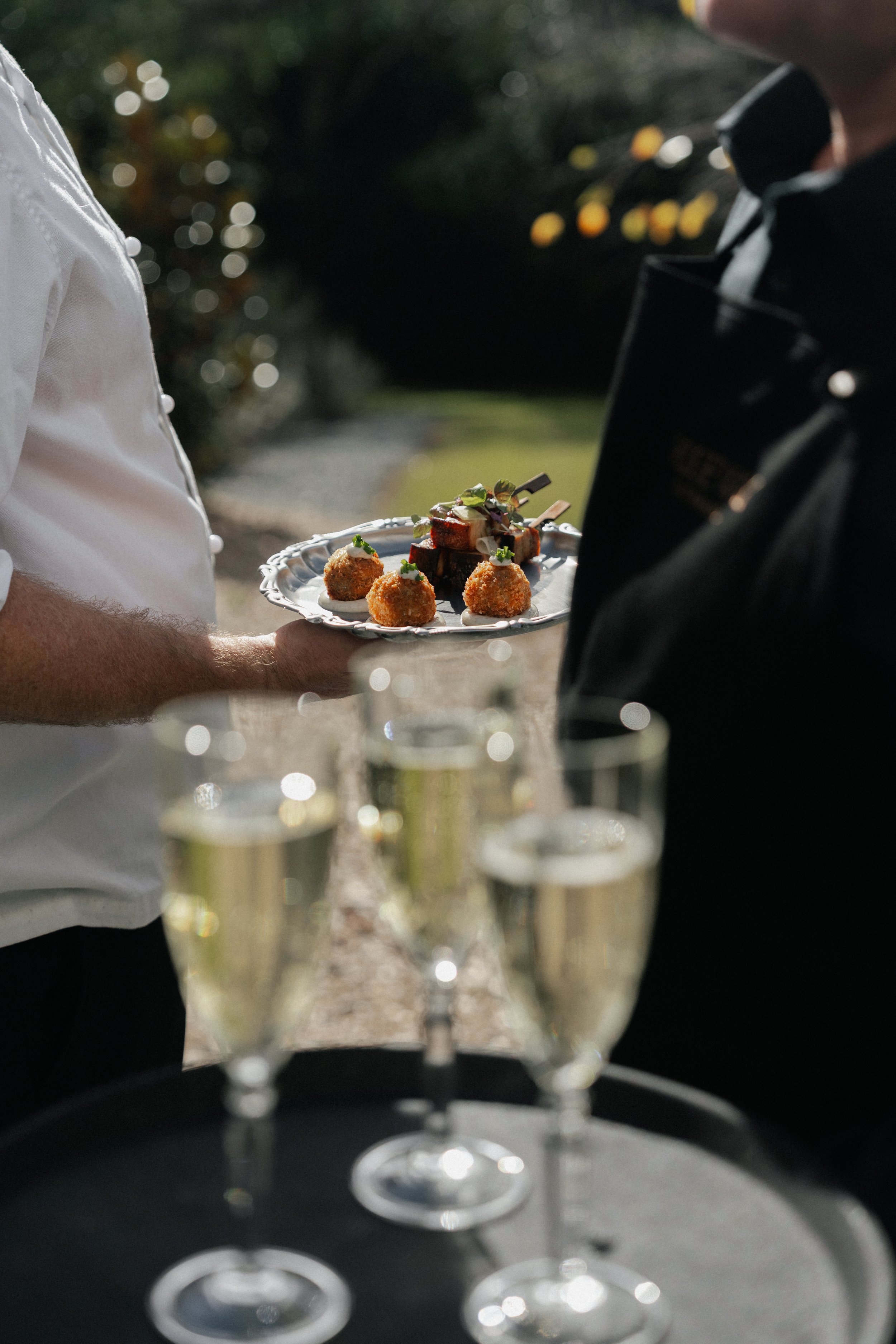 French / Italian wedding catering at Wynmere Estate